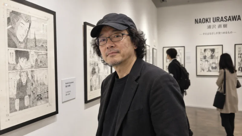 Exhibition of Naoki Urasawa's original manga artwork