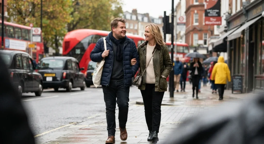 James Corden and wife Julia Carey