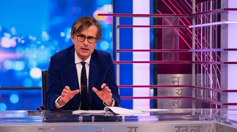 Robert Peston speaking candidly in a relaxed interview setting